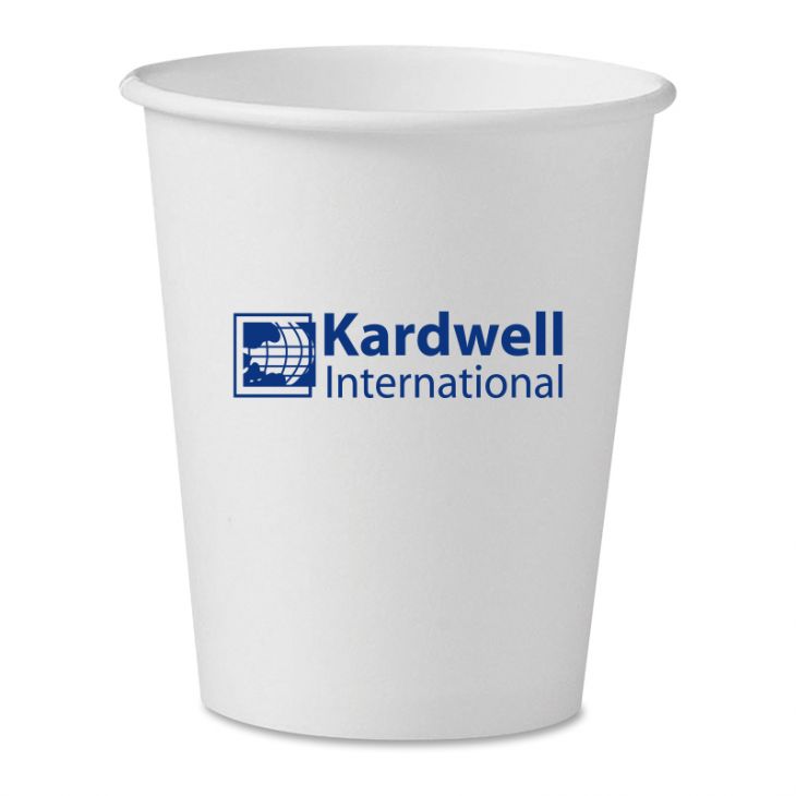 12 oz Custom White Paper Cold Cup (Tall, for beverages) main image